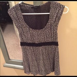 Express floral babydoll top size small